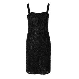 Bill Blass for Neiman Marcus Beaded Patterned Midi Dress